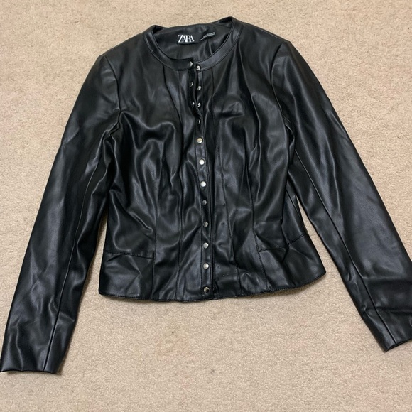 Zara faux leather jacket - Picture 1 of 4